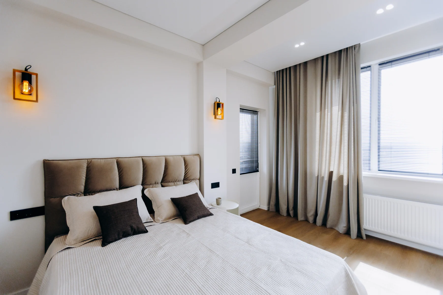 Elegant bedroom illustrating a home search built around financial comfort
